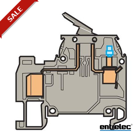 1SNA199139R2300 - 1SNA199139R2300 ENTRELEC D4/8.SNT2.ADO IDC Terminal Blocks Disconnect with blade with test socket ADO screw ..