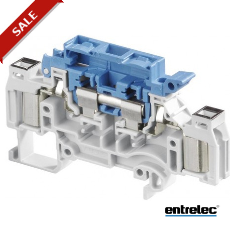 1SNA199186R1300 - 1SNA199186R1300 ENTRELEC D2.5/8.SNNT.ADO2 IDC Terminal Blocks Disconnect with test socket ADO ADO Grey. Blue