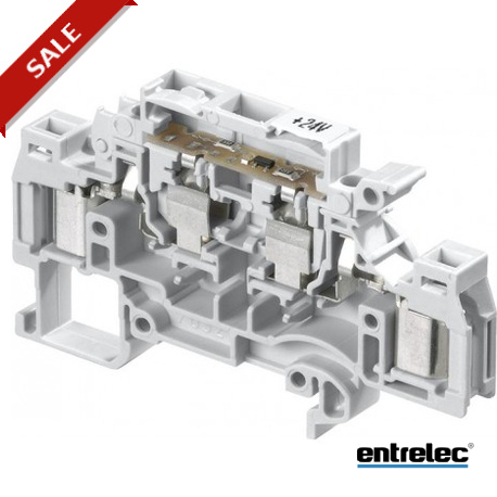 1SNA199211R2300 - 1SNA199211R2300 ENTRELEC D1.5/8.SFLT.ADO IDC Terminal Blocks For 5 x 20 and 5 x 25 fuses with blown fuse ind..