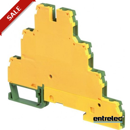 1SNA199220R0000 - 1SNA199220R0000 ENTRELEC D4/6.P.T1 Screw Clamp Terminal Blocks Triple deck Green-Yellow