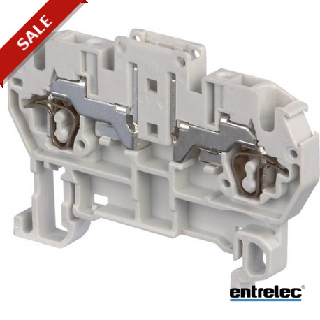 D2.5/5.SB.2L - D2.5/5.SB.2L 1SNA290071R0100 ENTRELEC D2.5/5.SB.2L Spring Terminal Blocks Disconnect with plug Grey