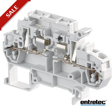 D2.5/8.SFLT.2L - D2.5/8.SFLT.2L 1SNA290093R2000 ENTRELEC D2.5/8.SFLT.2L Spring Terminal Blocks For 5 x 20 and 5 x 25 fuses wi..