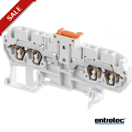 D2.5/5.SNBT.N.4L - D2.5/5.SNBT.N.4L 1SNA290134R2500 ENTRELEC D2.5/5.SNBT.N.4L Spring Terminal Blocks Disconnect with blade with..