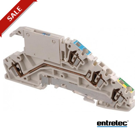 D2.5/5.NTLP.L - D2.5/5.NTLP.L 1SNA290322R0100 ENTRELEC D2.5/5.NTLP.L Spring Terminal Blocks Installation Grey. Blue. Green-Y..