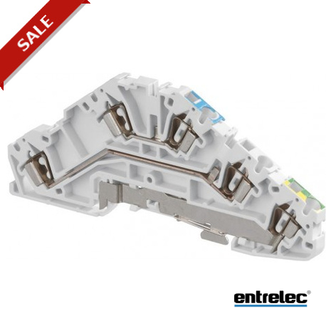 D2.5/5.NLP.L - D2.5/5.NLP.L 1SNA290324R0300 ENTRELEC D2.5/5.NLP.L Spring Terminal Blocks Installation Grey. Blue. Green-Yel..