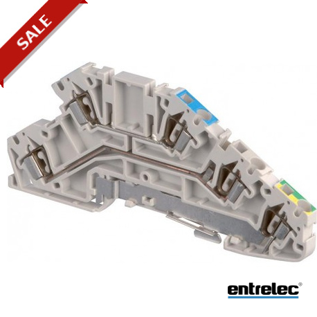 D2.5/5.A.NLP.L.V - D2.5/5.A.NLP.L.V 1SNA290338R1100 ENTRELEC D2.5/5.A.NLP.L Spring Terminal Blocks Installation Grey