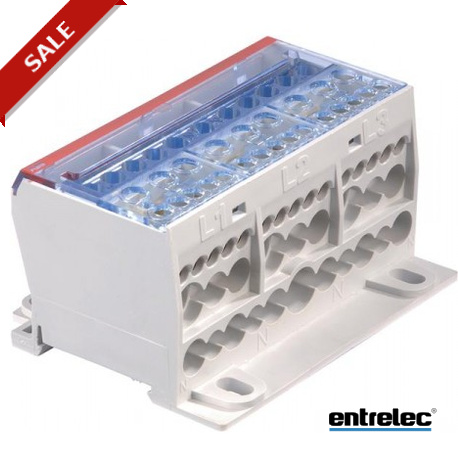1SNA356211R0700 - 1SNA356211R0700 ENTRELEC BRTC125A Distribution Terminal Blocks Feed-through Four poles Grey