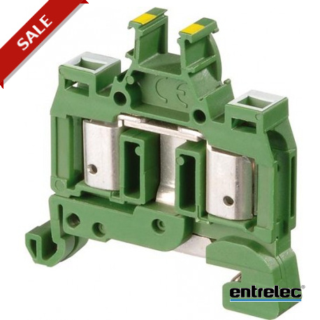 1SNA399250R2600 - 1SNA399250R2600 ENTRELEC D4/8.P.ADO IDC Terminal Blocks Ground ADO ADO Green-Yellow