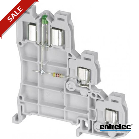 1SNA399690R1000 - 1SNA399690R1000 ENTRELEC D1/5.C3.ADO.L IDC Terminal Blocks Sensors / Actuators ADO ADO Grey
