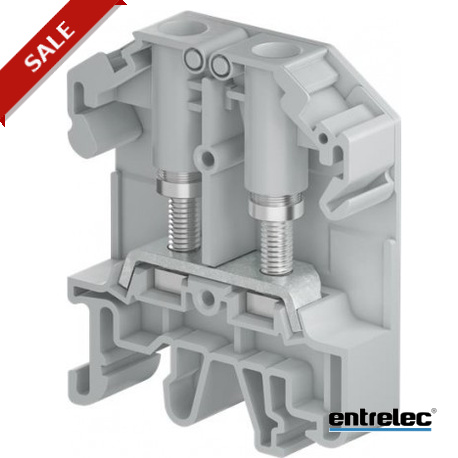 1SNA510124R0000 - 1SNA510124R0000 ENTRELEC RGW6-T-V0 Ring Lug Terminal Block Feed-Through with test sockets Grey