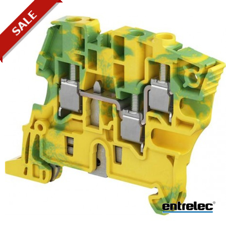 1SNK506151R0000 - 1SNK506151R0000 ENTRELEC ZS6-3S-PE Screw Clamp Terminal Block Ground Green/Yellow