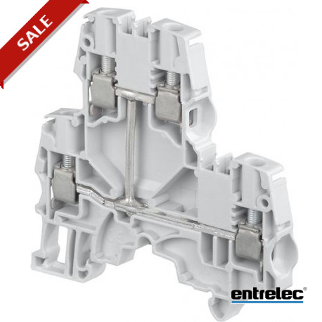 1SNK506211R0000 - 1SNK506211R0000 ENTRELEC ZS6-D1 Screw Clamp Terminal Block Double Deck Grey