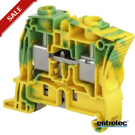 1SNK512150R0000 - 1SNK512150R0000 ENTRELEC ZS25-PE Screw Clamp Terminal Block Ground Green/Yellow