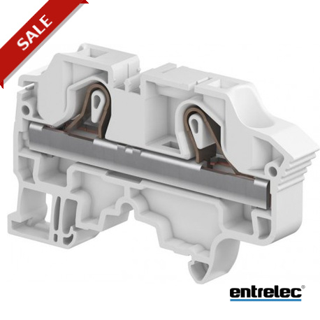 1SNK710020R0000 - 1SNK710020R0000 ENTRELEC ZK10-BL PI-Spring clamp Terminal Block Feed-through Blue