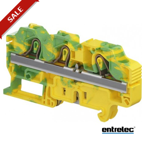 1SNK710151R0000 - 1SNK710151R0000 ENTRELEC ZK10-PE-3P PI-Spring clamp Terminal Block Ground Green Yellow 10 mm² 10 mm 0.394 in..