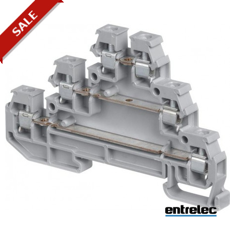 1SNA115541R1100 - 1SNA115541R1100 ENTRELEC D2.5/6.DA Screw Clamp Terminal Blocks Triple deck Grey