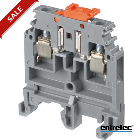 1SNA115686R1300 - 1SNA115686R1300 ENTRELEC M4/6.SNB Screw Clamp Terminal Blocks Disconnect with blade Grey. Grey