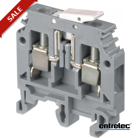1SNA115688R2500 - 1SNA115688R2500 ENTRELEC M6/8.SNB Screw Clamp Terminal Blocks Disconnect with blade Grey. Grey