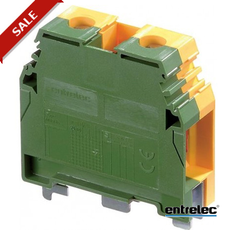 1SNA165111R1400 - 1SNA165111R1400 ENTRELEC M35/16.P Screw Clamp Terminal Blocks Ground Green-Yellow