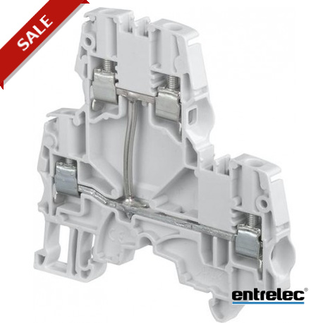 1SNK505211R0000 - 1SNK505211R0000 ENTRELEC ZS4-D1 Screw Clamp Terminal Block Double Deck Grey