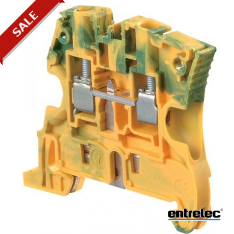 1SNK506150R0000 - 1SNK506150R0000 ENTRELEC ZS6-PE Screw Clamp Terminal Block Ground Green/Yellow