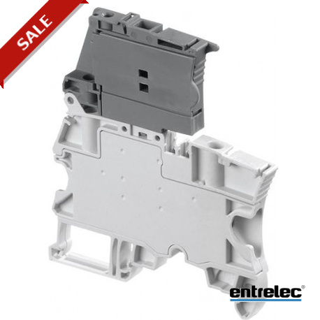 1SNK506410R0000 - 1SNK506410R0000 ENTRELEC ZS4-SF Screw Clamp Terminal Block for Fuses 5x20 mm Grey