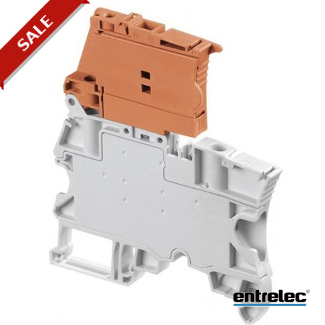 1SNK506414R0000 - 1SNK506414R0000 ENTRELEC ZS4-S-R2 Screw Clamp Terminal Block Disconnect with Lever Grey
