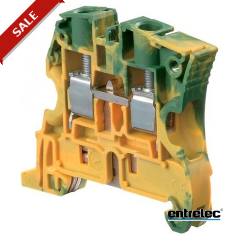 1SNK508150R0000 - 1SNK508150R0000 ENTRELEC ZS10-PE Screw Clamp Terminal Block Ground Green/Yellow