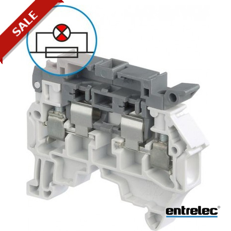 1SNK508414R0000 - 1SNK508414R0000 ENTRELEC ZS4-SF1-R3 Screw Clamp Terminal Block for Fuses 5x20 and 5x25 mm Grey with blown fu..