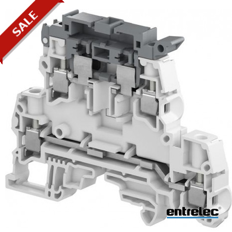 1SNK508425R0000 - 1SNK508425R0000 ENTRELEC ZS4-D2-SF1 Screw Clamp Terminal Block Double Deck Grey