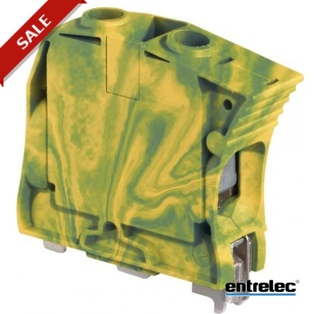 1SNK516150R0000 - 1SNK516150R0000 ENTRELEC ZS35-PE Screw Clamp Terminal Block Ground Green/Yellow