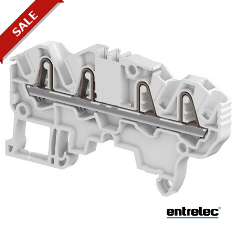 1SNK705022R0000 - 1SNK705022R0000 ENTRELEC ZK2.5-4P-BL PI-Spring clamp Terminal Block Feed-through Blue