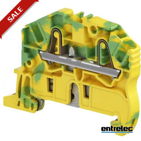 1SNK705150R0000 - 1SNK705150R0000 ENTRELEC ZK2.5-PE PI-Spring clamp Terminal Block Ground Green Yellow
