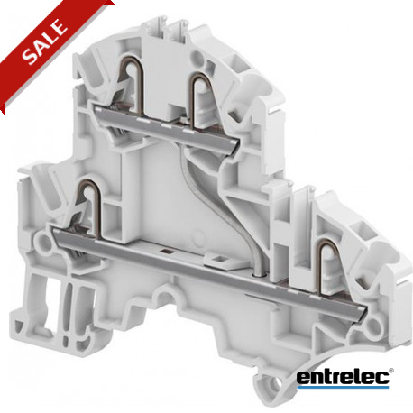 1SNK705211R0000 - 1SNK705211R0000 ENTRELEC ZK2.5-D1 PI-Spring clamp Terminal Block Double deck Grey