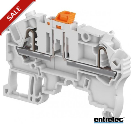 1SNK705310R0000 - 1SNK705310R0000 ENTRELEC ZK2.5-S PI-Spring clamp Terminal Block Disconnect with blade Grey