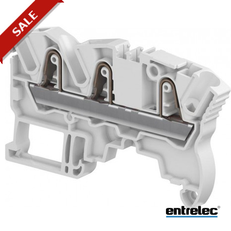 1SNK706021R0000 - 1SNK706021R0000 ENTRELEC ZK4-3P-BL PI-Spring clamp Terminal Block Feed-through Blue