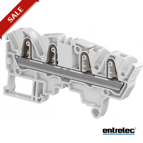 1SNK706022R0000 - 1SNK706022R0000 ENTRELEC ZK4-4P-BL PI-Spring clamp Terminal Block Feed-through Blue