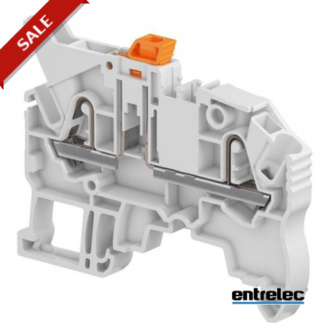 1SNK706310R0000 - 1SNK706310R0000 ENTRELEC ZK2.5-S PI-Spring clamp Terminal Block Disconnect with blade Grey