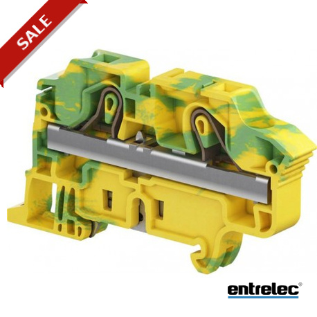 1SNK710150R0000 - 1SNK710150R0000 ENTRELEC ZK10-PE PI-Spring clamp Terminal Block Ground Green Yellow