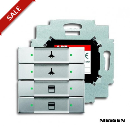 6127/01-866-500 - 6127/01-866-500 NIESSEN 6127/01-866-500 Touch sensor, 4/gang with bus coupler