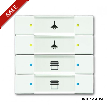 6127/02-884-500 - 6127/02-884-500 NIESSEN 6127/02-884-500 Touch sensor 4/8gang, multifunction