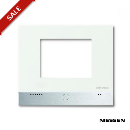 6136/15-500 - 6136/15-500 NIESSEN 6136/15-500 Cover Frame,LEANtouch Panel®/SMARTtouch Panel,white,aluminium