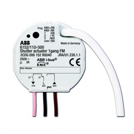 2CKA006152A0040 - 2CKA006152A0040 6152/11 U-500 NIESSEN 6152/11 U-500 Flush-mounted blind actuator /11