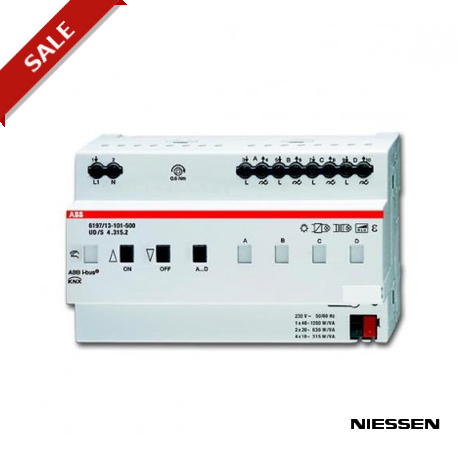 6197/13-101-500 - 6197/13-101-500 NIESSEN 6197/13-101-500 Universal dimming actuator 4 x 315 W/VA up to 1 x 1260 W/VA