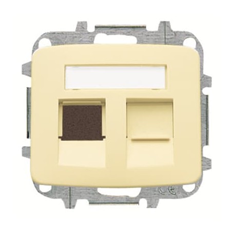 2CLA821820A1001 - 8218.2 BM NIESSEN 8218.2 BM Cover plate double data outlet