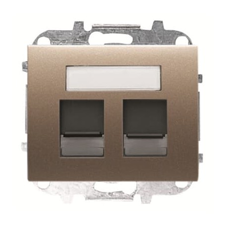 2CLA841820A1101 - 2CLA841820A1101 8418.2 CS NIESSEN 8418.2 CS Cover plate double data outlet