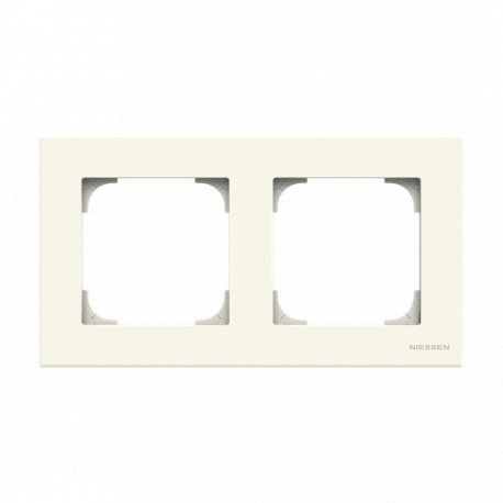 2CLA857210A1101 - 2CLA857210A1101 8572.1 BL NIESSEN 8572.1 BL Cover frame 2 gang basic