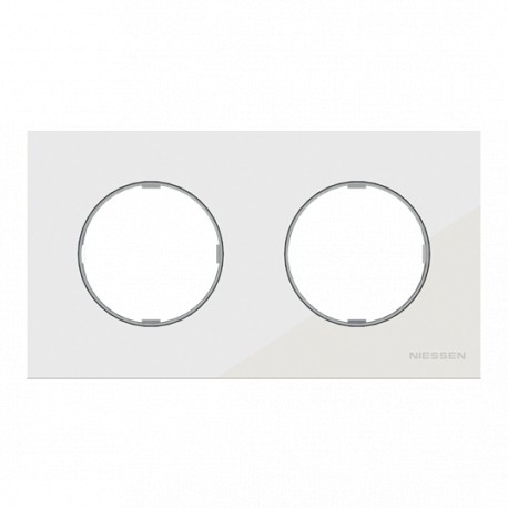 2CLA867200A3001 - 2CLA867200A3001 8672 CB NIESSEN 8672 CB Cover frame 2 gang