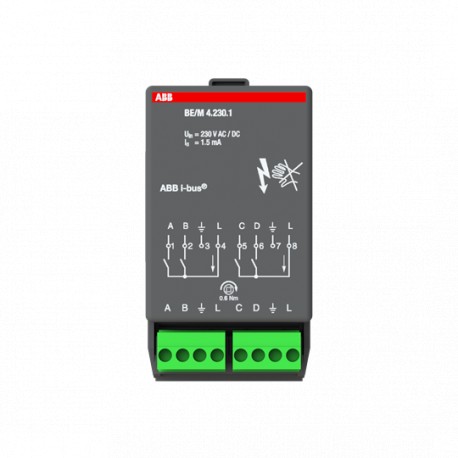 2CDG110005R0011 - 2CDG110005R0011 BE/M 4.230.1 NIESSEN BE/M4.230.1 Binary Input Mod, 4F, 230V