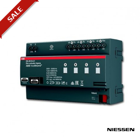 DA-M-0.4.1 - DA-M-0.4.1 NIESSEN DA-M-0.4.1 Dimming actuator, 4gang, MDRC
